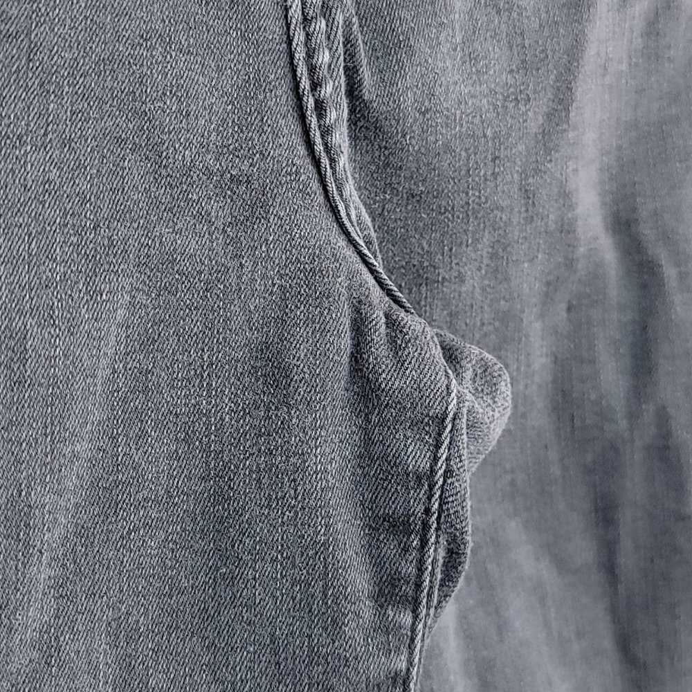 Abercrombie & Fitch Curve Love Super Skinny Ankle Jeans High Rise Gray AF 25 0 - Picture 6 of 11